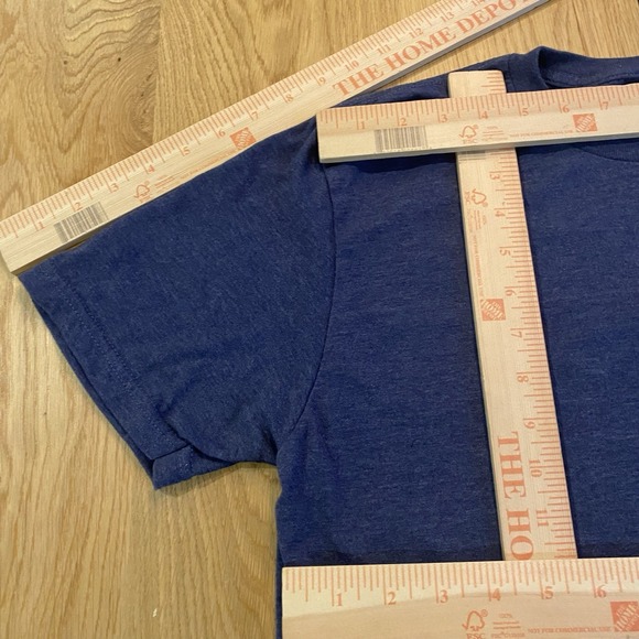 Poncho Outdoors Graphic T-Shirt Mens Small Steel Blue Short Sleeve Hiking* - Picture 5 of 6